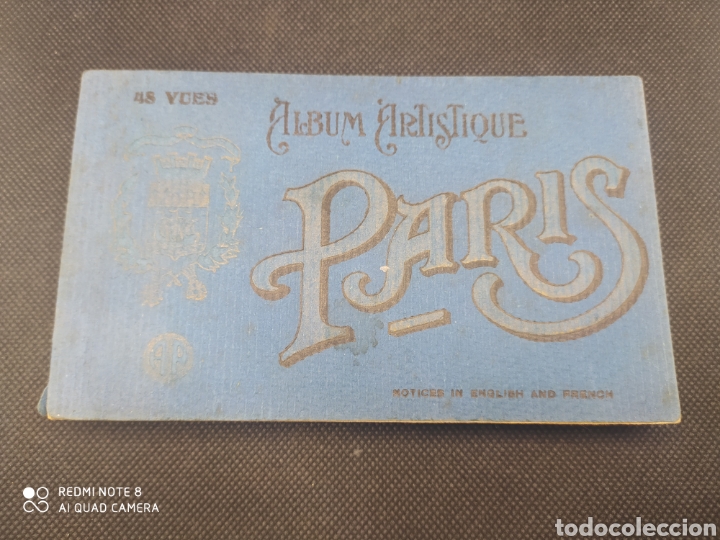 Postcards: Antiguo Album de 48 postales Par&iacute;s.