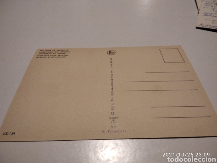 Postales: Postal Souvenir de Bruselas - Foto 2