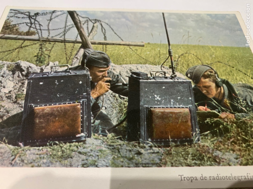 Postales: Tarjeta postal Ej&eacute;rcito Nazi a&ntilde;os 40 - Tropa de Radiotelegrafistas en el combate
