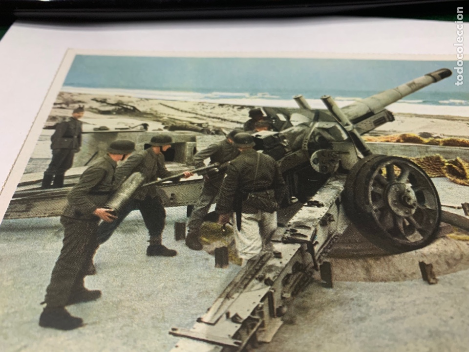 Postales: Tarjeta Postal ej&eacute;rcito Nazi -a&ntilde;os 40 - Artiller&iacute;a del Ej&eacute;rcito Alem&aacute;n en la Protecci&oacute;n de la costa