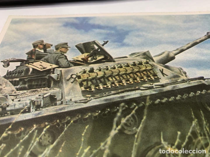 Postales: Tarjeta Postal ej&eacute;rcito Nazi - a&ntilde;os 40 - Ca&ntilde;on de asalto en Acci&oacute;n