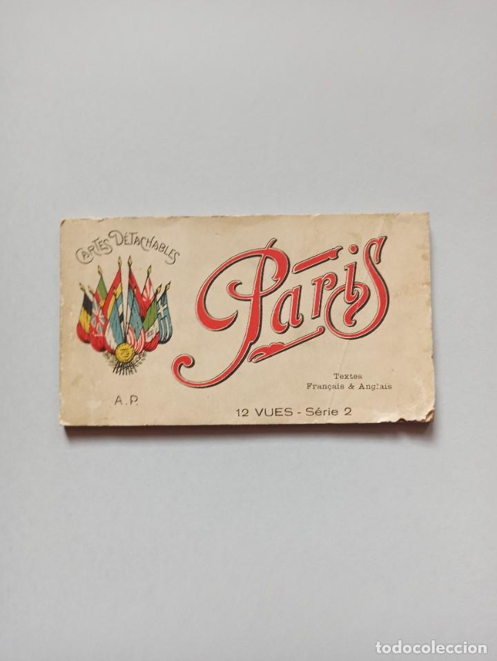 Postales: Original y antiguo librito de postales de Paris. - Foto 1