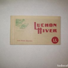 Postales: LUCHON HIVER-BLOC CON 12 POSTALES ANTIGUAS-ESQUIADORES-FERROCARRIL-HOCKEY-VER FOTOS-(86.035). Lote 301493043