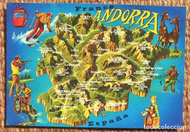 ANDORRA - PLANO - MAPA (Postales - Postales Extranjero - Europa)