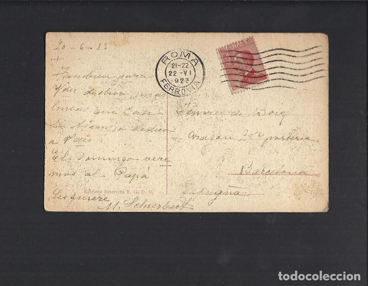 Postales: Postal de Roma. Circulada 1923 - Foto 2