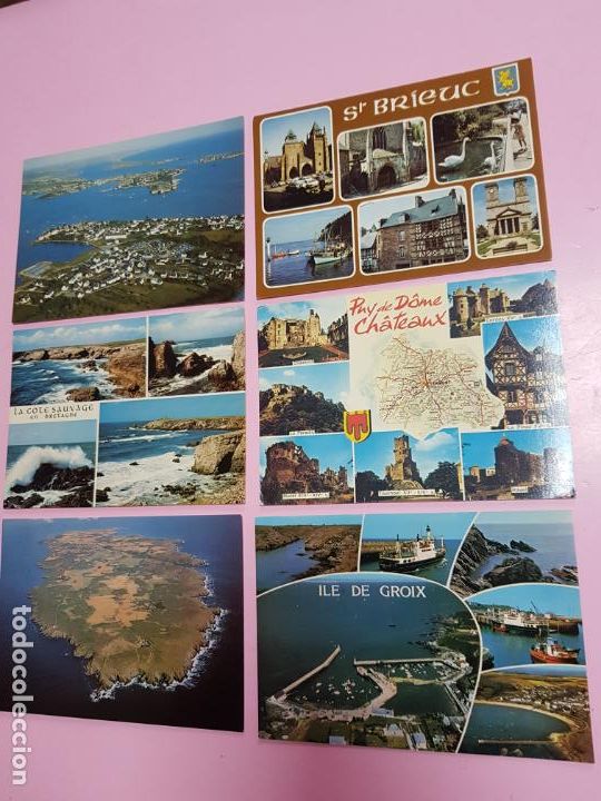 Postais: LOTE 6 POSTALES-FRANCIA-SIN CIRCULAR-COLECCIONISTAS-ANTIGUAS.