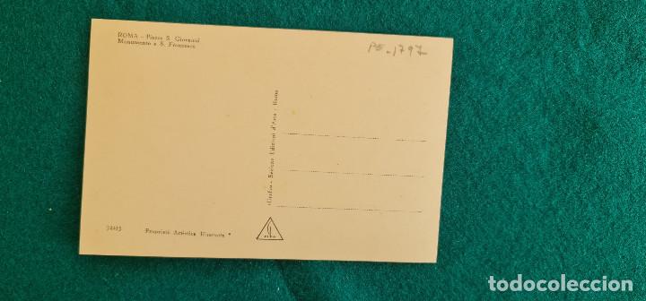 Postales: POSTAL ROMA - MONUMENTO A S. FRANCESCO - Foto 2