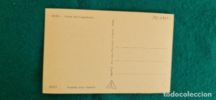 Postales: POSTAL ROMA - PIAZZA DEL CAMPIDOGLIO - Foto 2