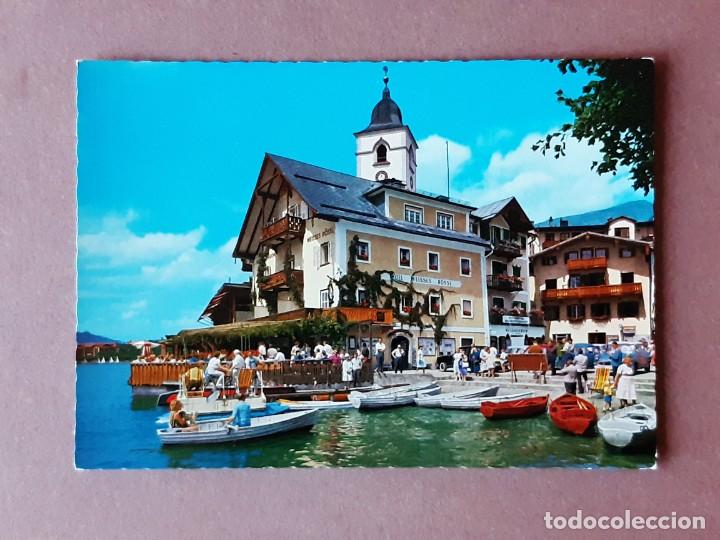 Postkarten: POSTAL FS 401 COSY. LANDEPLATZ HOTEL WEISSEN ROESSL. ST. WOLFGANG. AUSTRIA. SIN CIRCULAR.