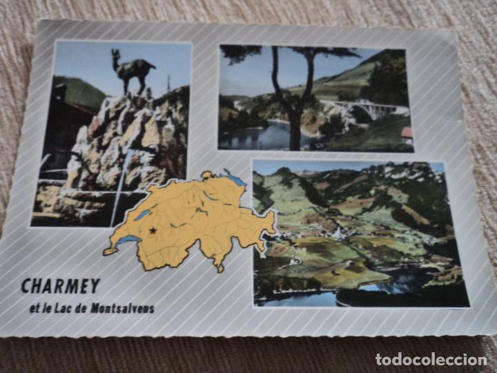 Postales: B- 488 CHARMEY ET LAC DE MONTSALVES,CIRCULADA A&Ntilde;OS 60