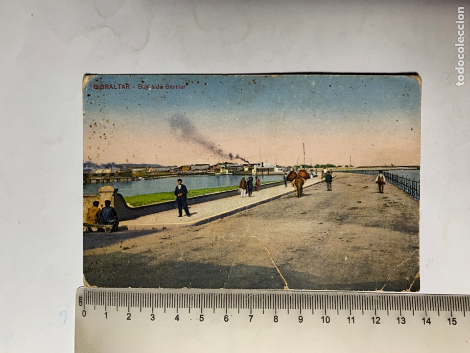 Postales: POSTAL. GIBRALTAR. BAY SIDE BARRIER. - Foto 1