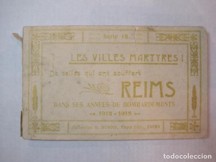 Postales: LES VILLES MARTYRES O REIMS-1914 1918-BOMBARDEO-BLOC CON 20 POSTALES-VER FOTOS-(86.545)