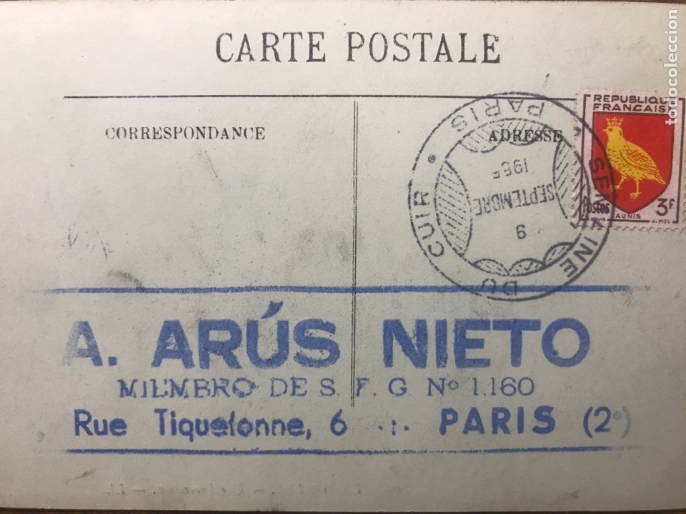 Postales: postal CARTE POSTALE PARIS 1955 LE PORTEL - Foto 2 - 303970598