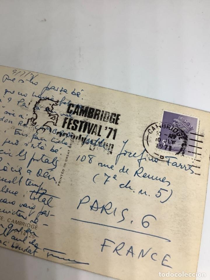 Postales: INGLATERRA, ENGLAND CAMBRIDGE, St John’s College. Circulada. Matasello Cambridge Festival 1971 - Foto 2 - 303974543