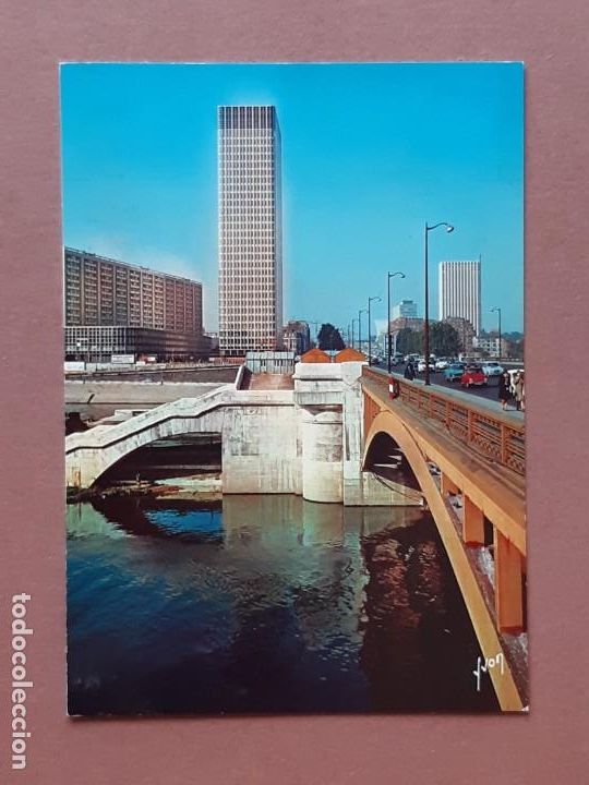 Postales: POSTAL 7045 YVON. LE PONT DE NEUILLY ET LA TOUR NOBEL. PUTEAUX. FRANCIA. SIN CIRCULAR.