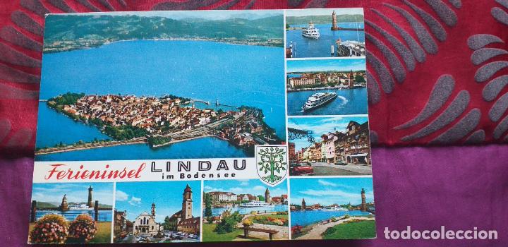 Postkarten: ALEMANIA-V53-ESCRITA-FERIENINSEL LINDAU IM BODENSEE