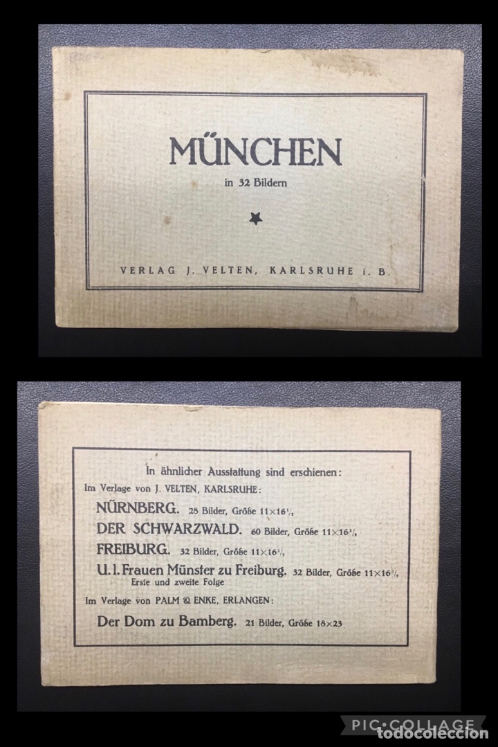 Postales: MUNCHEN IN 32 BILDREN. 32 FOTOGRAF&Iacute;AS M&Uacute;NICH. A&ntilde;os 40s