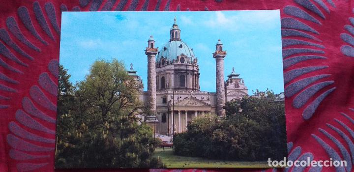 Postcards: AUSTRIA-V53-NO ESCRITA-WIEN-VIENA-IGLESIA SAN CARLO