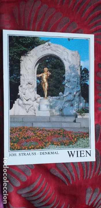 Postcards: AUSTRIA-V53-NO ESCRITA-WIEN-VIENA-JOH.STRAUSS-DENKMAL