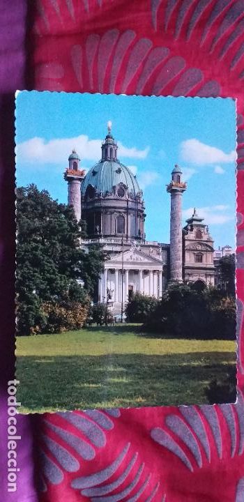 Postcards: AUSTRIA-V53-NO ESCRITA-WIEN-VIENA-IGLESIA SAN CARLO