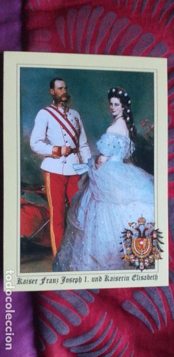 Postais: AUSTRIA-V53-NO ESCRITA-FRANZ JOSEF LE IMPERATORE D'AUSTRIA,IMPERATRIZ ELISABETH