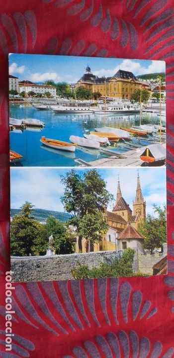 Postcards: SUIZA-V53-ESCRITA-NEUCHATEL-EL PUERTO