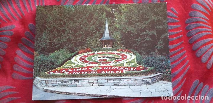 Postais: SUIZA-V53-ESCRITA-INTERLAKEN,KURSAAL-BLUMENHR