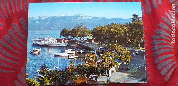 Postais: SUIZA-V53-CIRCULADA-LAUSANNE-OUCHY
