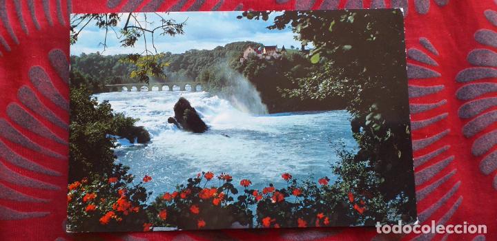 Postais: SUIZA-V53-CIRCULADA-RHEINFALL