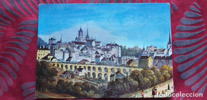 Postais: SUIZA-V53-NO ESCRITA-LAUSANNE-D'APRES UNE GRAVURE ANCIENNE,VERS 1830