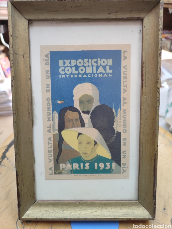 Postales: POSTAL EXPOSICI&Oacute;N COLONIAL INTERNACIONAL-PARIS 1931-LA VUELTA AL MUNDO EN UN DIA-SIN MARCO 14X9-21X
