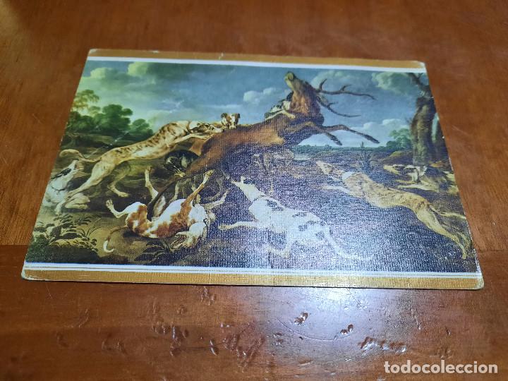 Postales: PAUL DE VOS. CIERVO ACOSADO POR LA JAUR&Iacute;A. POSTAL. SIN USO. EXCELENTE ESTADO. DIFICIL. C-12