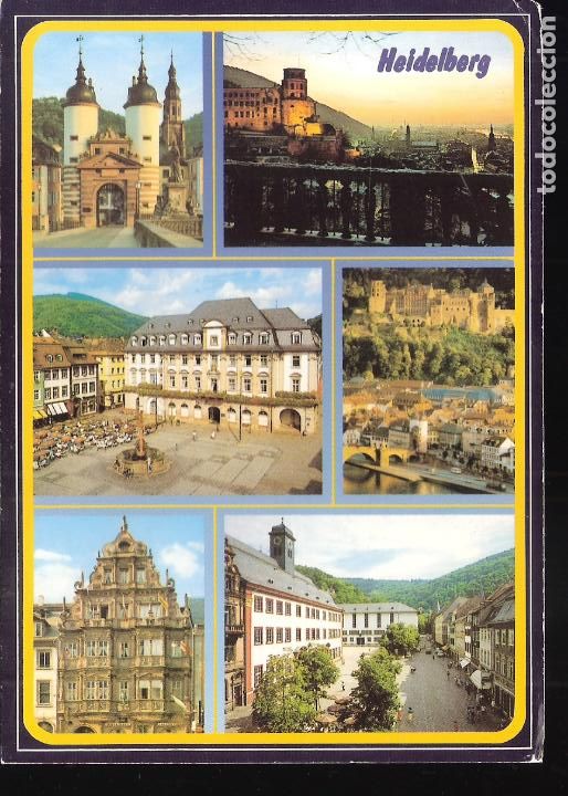 Cartes Postales: Heidelberg. Alemania. Fechada y sellada 1989.