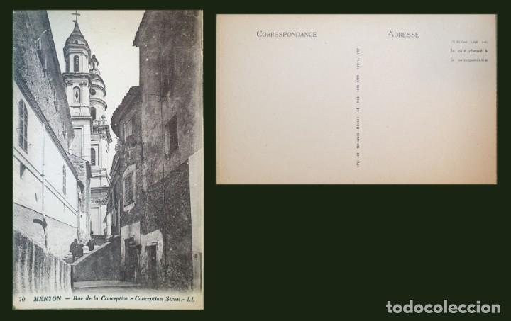 Postales: FRANCIA - MENTON - RUE DE LA CONCEPTION - OLD POSTCARD - X - Foto 1