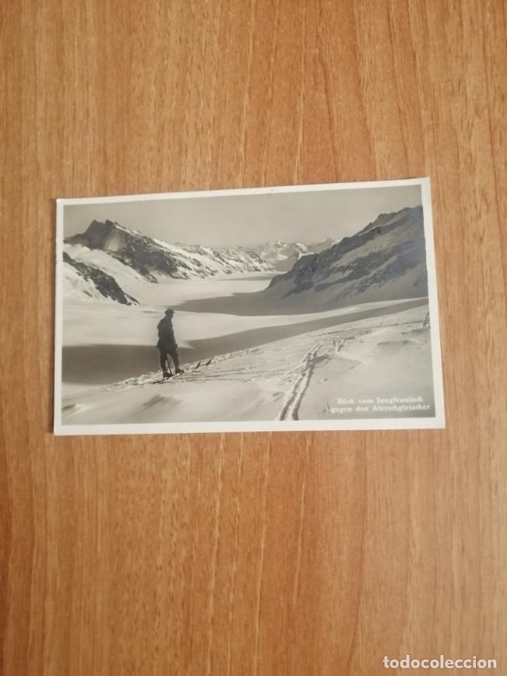 Postcards: POSTAL BLICK VOM JUNGFRAUJOCH ESCRITA