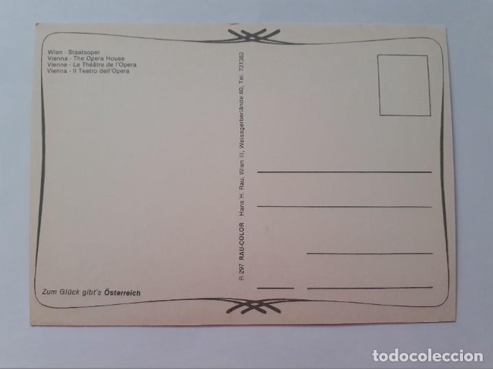 Postales: POSTAL - VIENA - EL TEATRO DE LA &Oacute;PERA - S/C - Foto 2