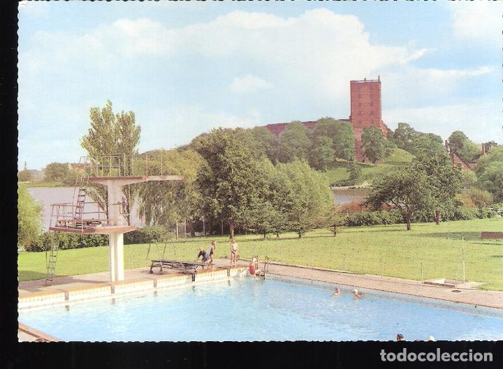 Postais: Kolding. Koldinghus whit swimming pool , Fechada en 1964. Koldinghus. Dinamarca.
