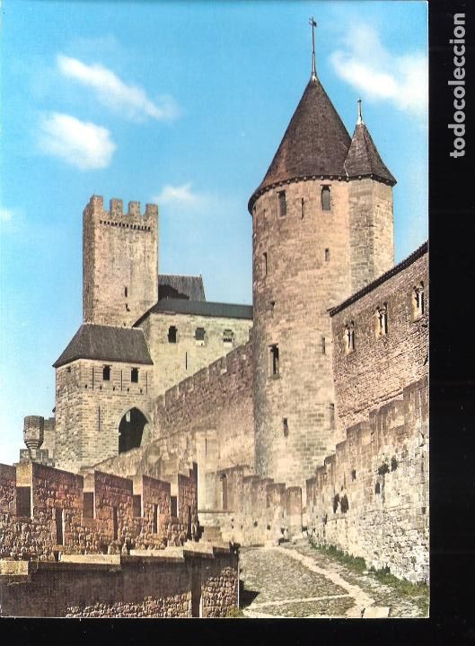 Cartoline: Carcassonne. Le Ch&acirc;teau Comtal.. Datada en 1964. Francia.