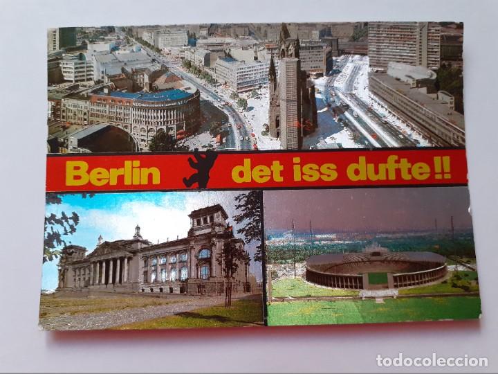 Cartes Postales: POSTAL DE MET&Aacute;LICO - BERLIN ALEMANIA - OLIMPIC STADION - DIVERSOS ASPECTOS