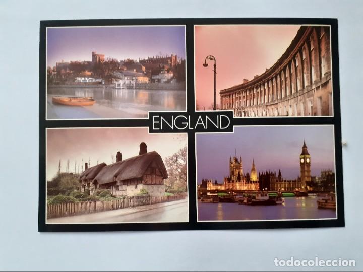 Postais: POSTAL - INGLATERRA - CASTILLO DE WINDSOR MEDIA LUNA REAL ANA STRATFORD PARLAMENTO