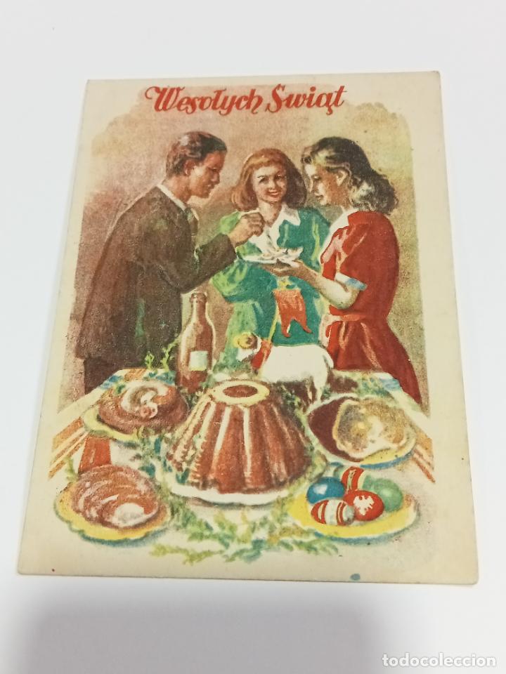 Postcards: TARJETA POSTAL. WESOTYCH SWIAT. CENA DE PASCUA. POLONIA. CENA 12 ZT. 1948.