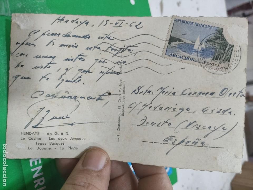 Postales: Postal HENDAYA 1962 Circulada - Foto 2