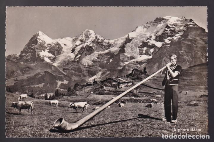 Postales: Suiza. Grindelwald. *Alphornbl&auml;ser* Nueva. - Foto 1