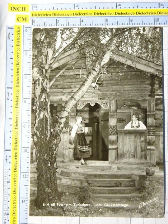Postkarten: POSTAL DE NORUEGA. OOSHEIM TURISTHOTEL LOM. GAUKSTADSTUGU. 3567
