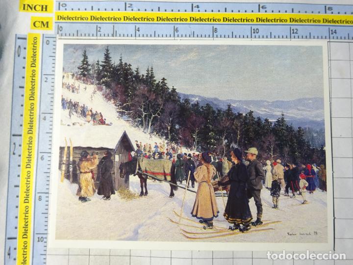 Postais: POSTAL DE NORUEGA. A&Ntilde;O 1988. DIBUJO DE 1898 G. WENTZEL UTSNITT SKIRENN. 3569