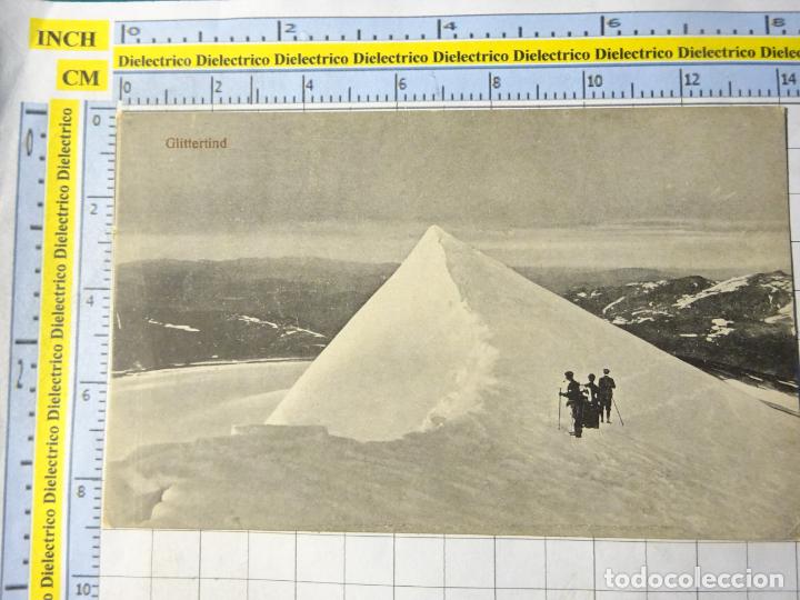 Postais: POSTAL DE NORUEGA. MONTA&Ntilde;A GLITTERTIND. ALPINISTAS MONTA&Ntilde;ISTAS. 3584