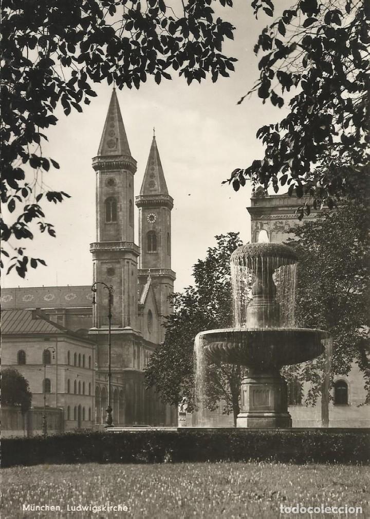 Postkarten: Munchen. Ludwigskirche. Alemania. 10x15 cm. Postal.