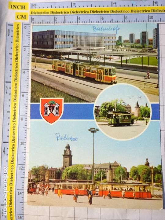 Postais: POSTAL DE ALEMANIA. PLAUEN ESTACI&Oacute;N FERROCARRILES. TRANV&Iacute;AS . 3737