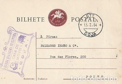 Postais: Portugal & Bilhete Postal, Quaresma Oliveira, Casa de Muebles, Coja a Porto 1964 (9799)