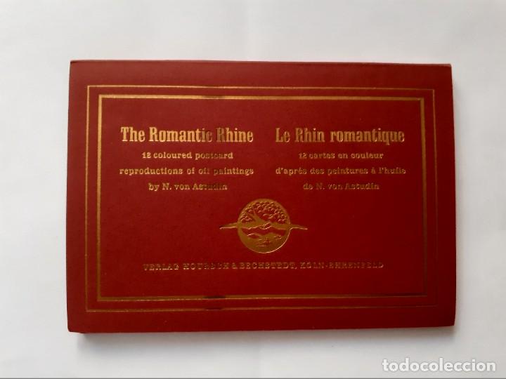 Postais: BLOC 12 POSTALES - DER ROMANTISCHE RHEIN - ALEMANIA (14.5 x 10.5 cm)